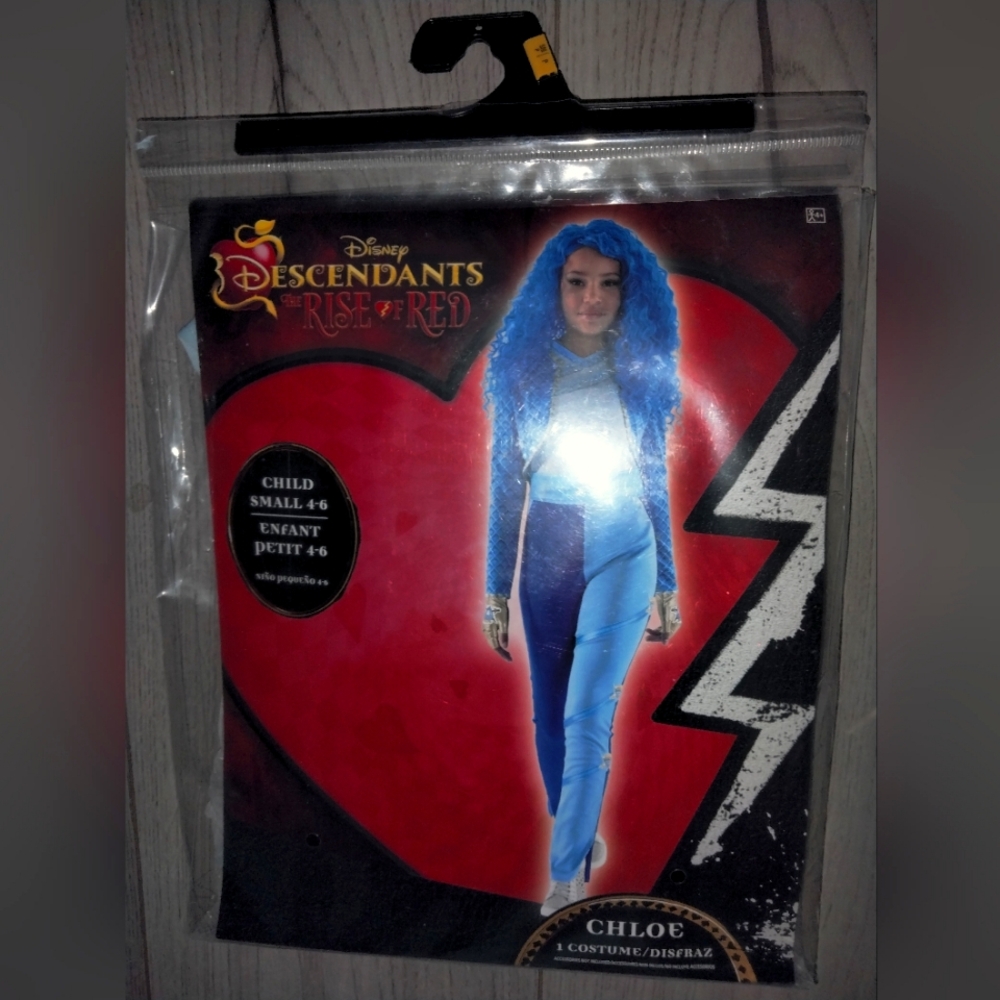 Disney Descendants Rise Of Red Chloe Costume Kids 4-6 Years 🆕